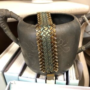 Vintage Gold and green bracelet